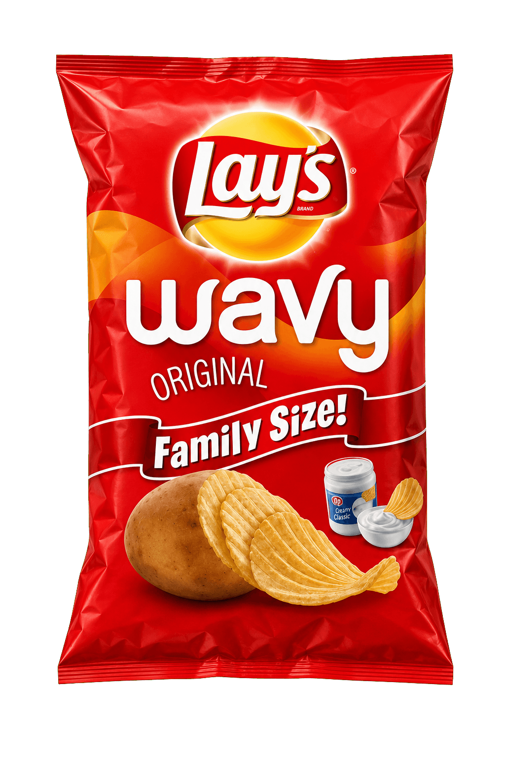 Original wavy chips packet